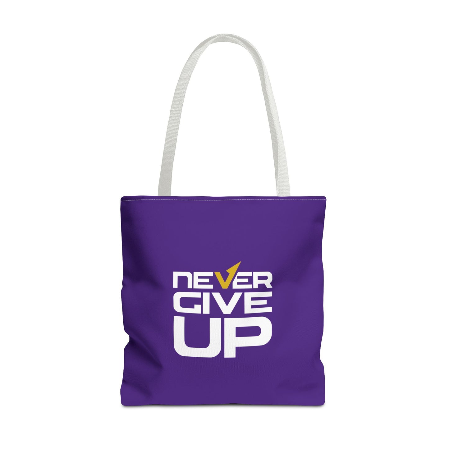 Never Give Up Tote Bag (AOP)