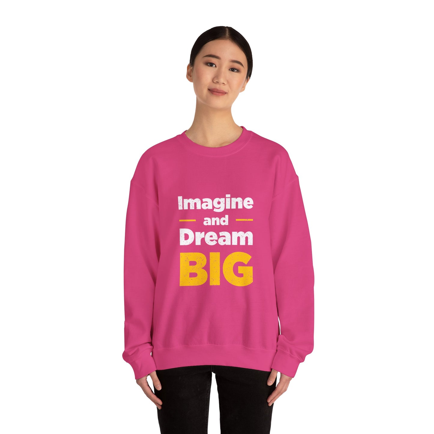 Imagine And Dream Big Unisex Heavy Blend™ Crewneck Sweatshirt