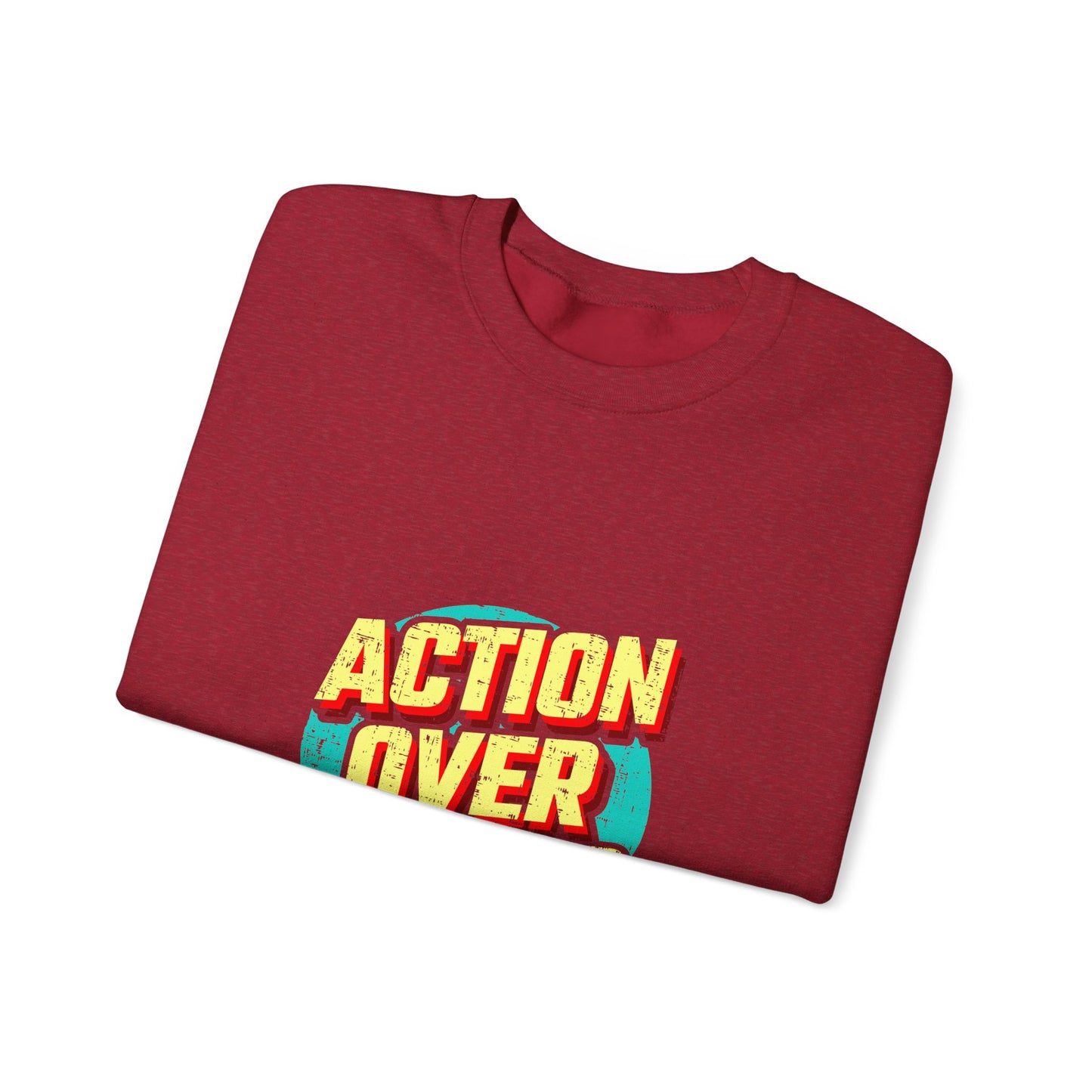 Action Over Words Unisex Heavy Blend™ Crewneck Sweatshirt