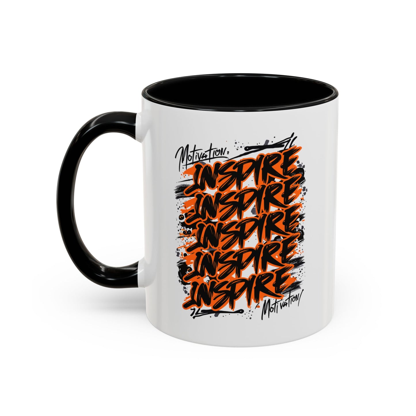 Motivation Inspire Motivation Accent Coffee Mug (11, 15oz)