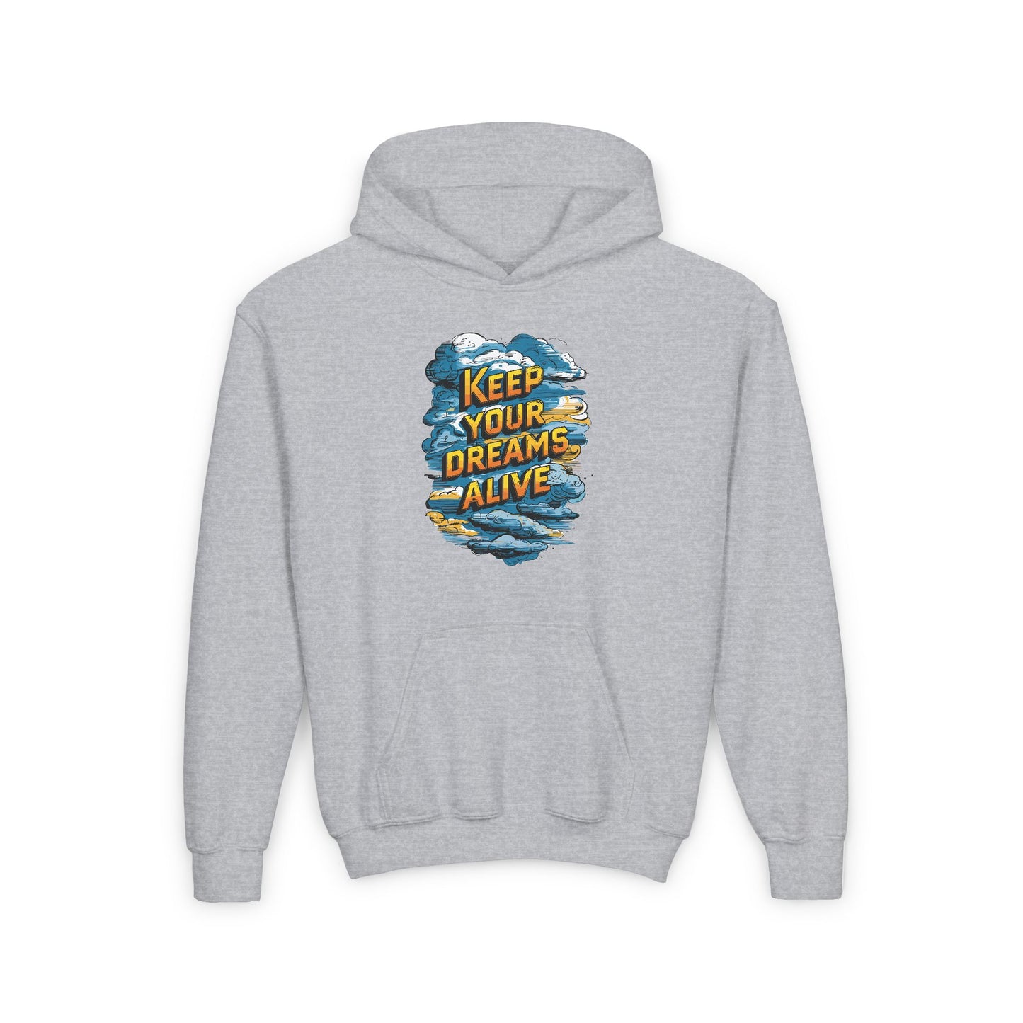 Keep Your Dreams Alive Youth Heavy Blend Hooded Sweatshirt