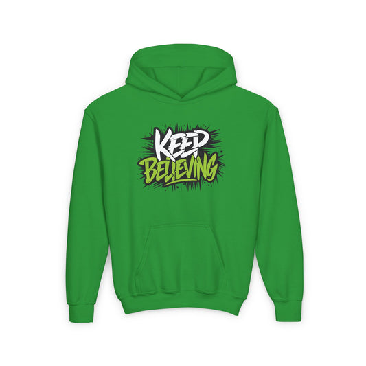 Keep Believing Youth Heavy Blend Hooded Sweatshirt