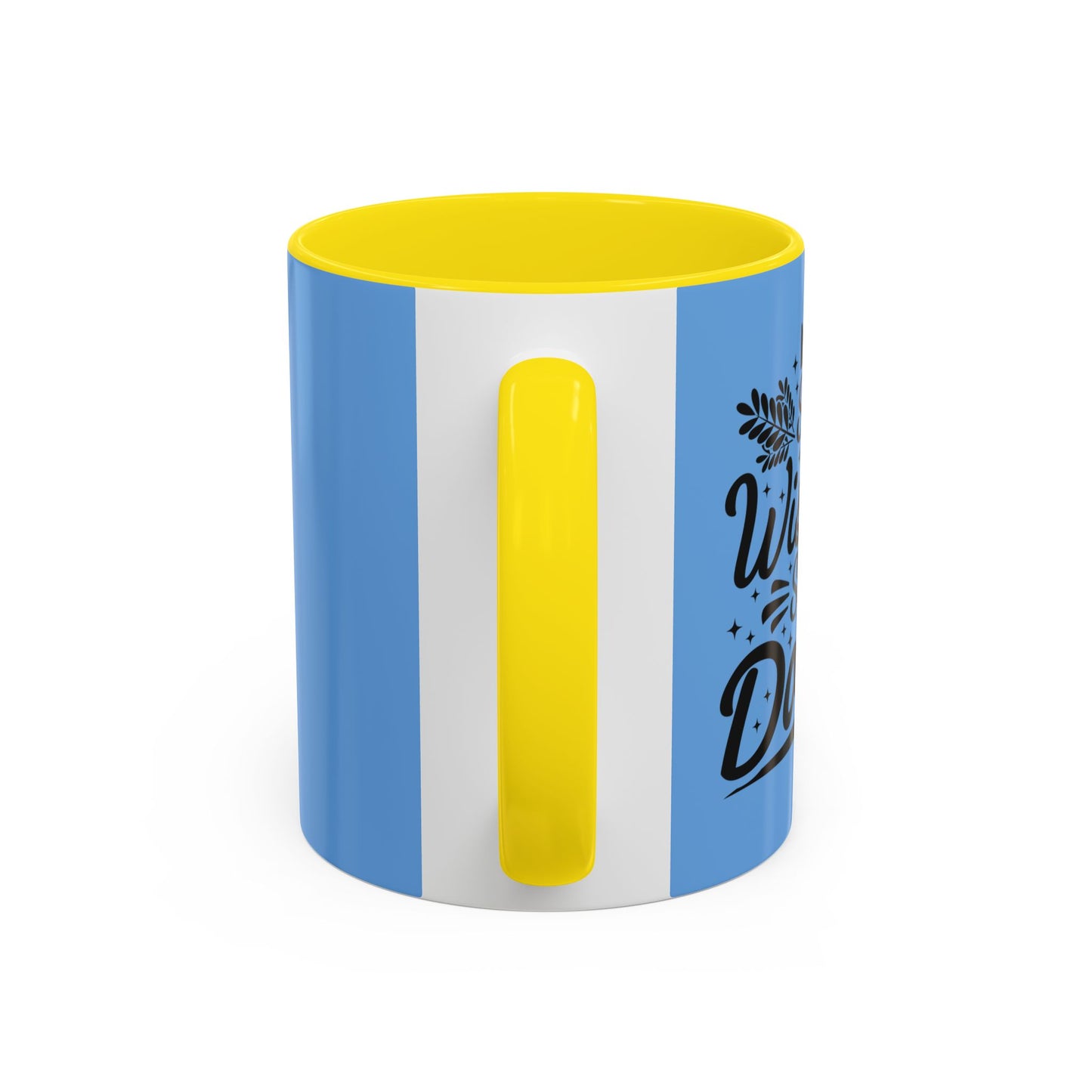 Stop Wishing Start Doing Accent Coffee Mug (11, 15oz)