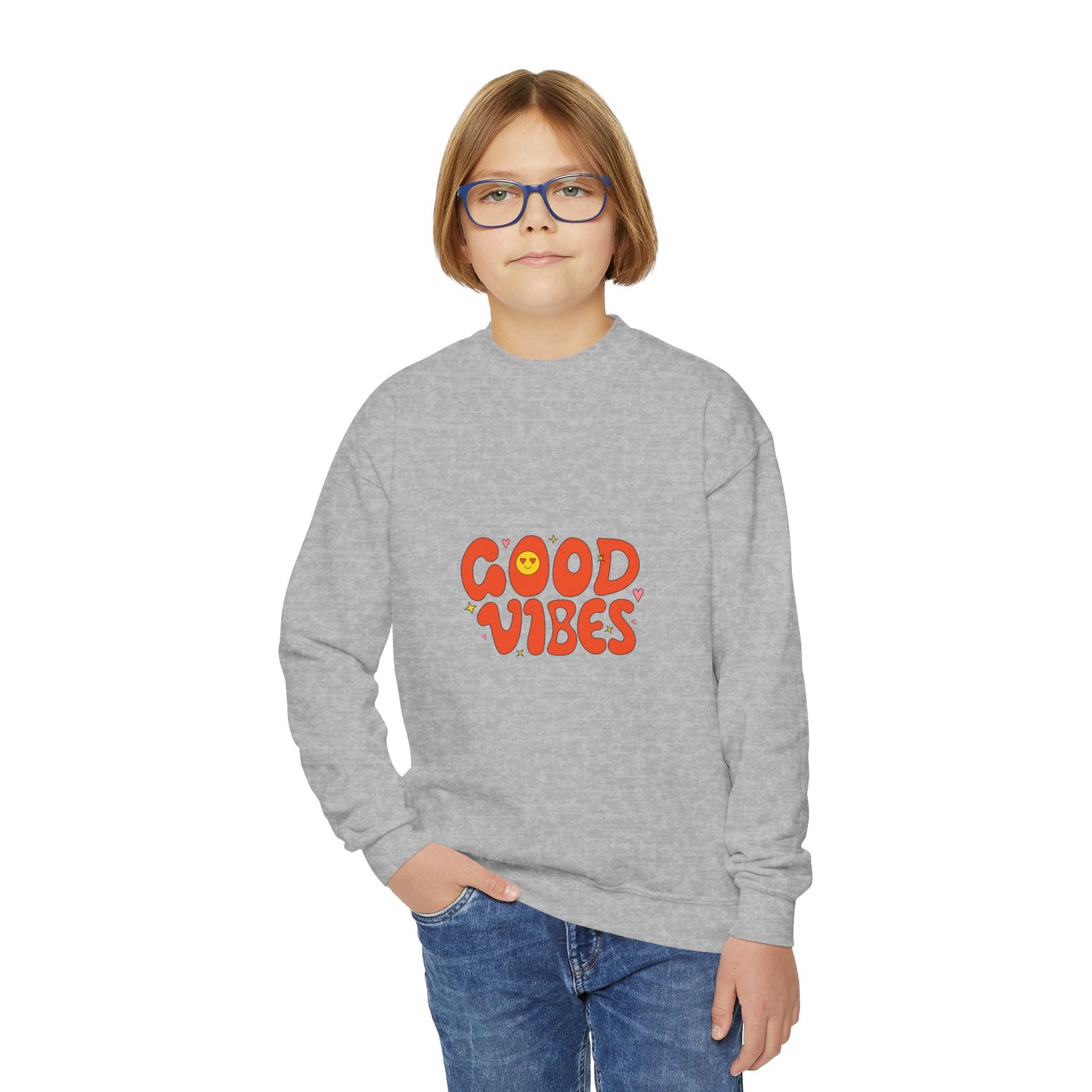 Good Vibes Youth Crewneck Sweatshirt