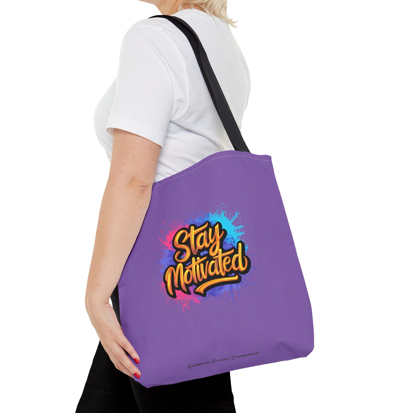 Stay Motivated Tote Bag (AOP)