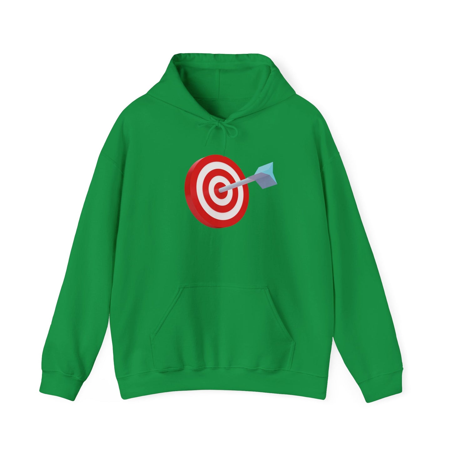 3d Render Arroe Hit The Center Of Target Or Goal Of Success Unisex Heavy Blend™ Hooded Sweatshirt