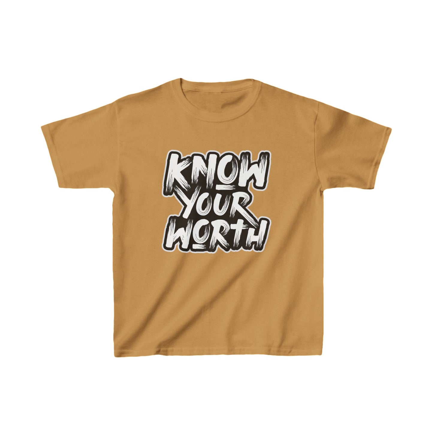 Know Your Worth Kids Heavy Cotton™ Tee