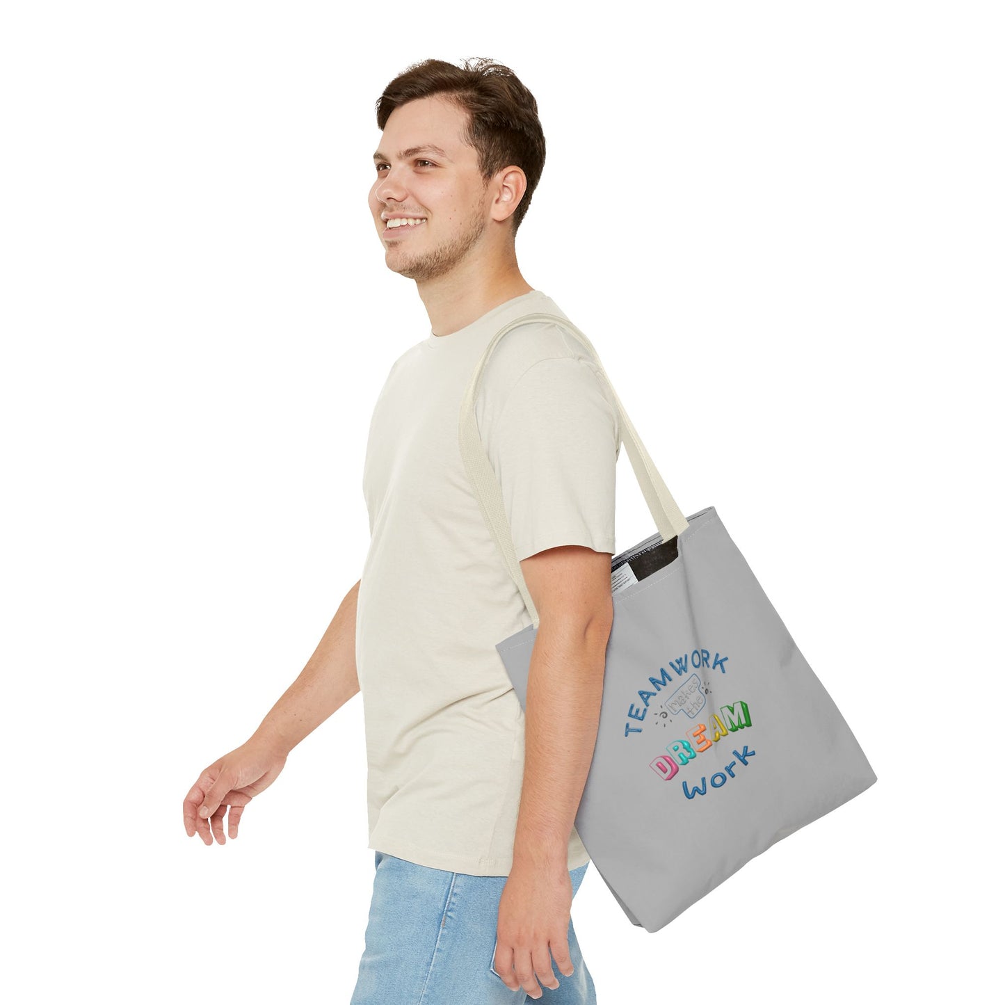 Team Work Makes The Dream Work Tote Bag (AOP)