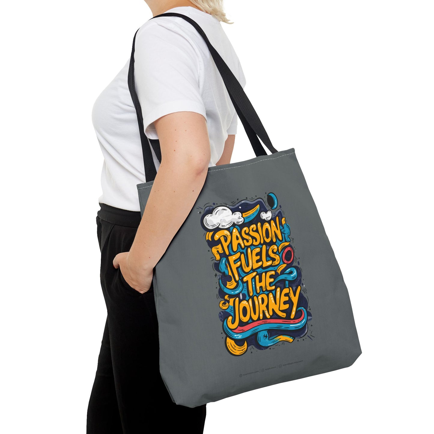 Passion Fuels The Journey Tote Bag (AOP)