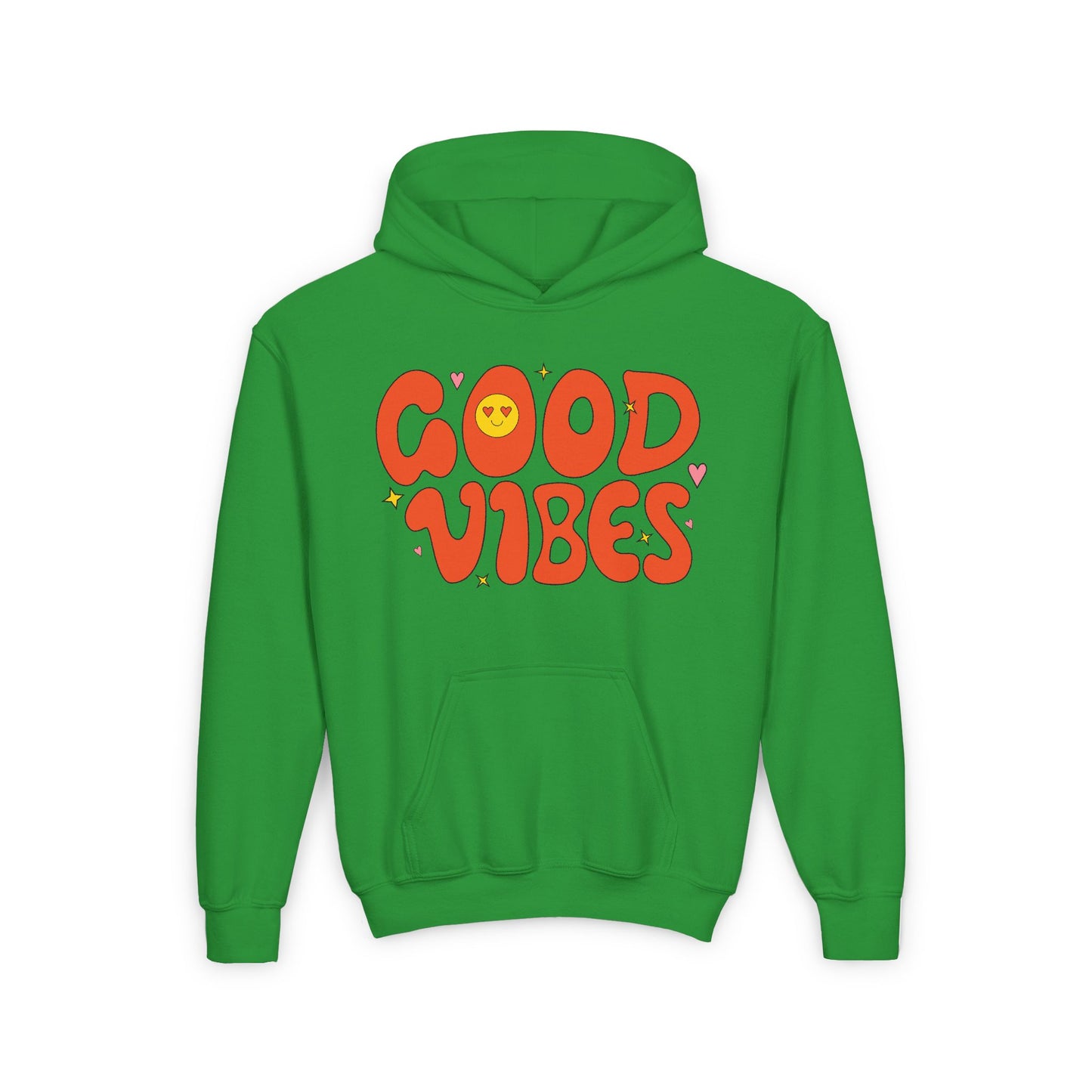 Good Vibes Youth Heavy Blend Hooded Sweatshirt