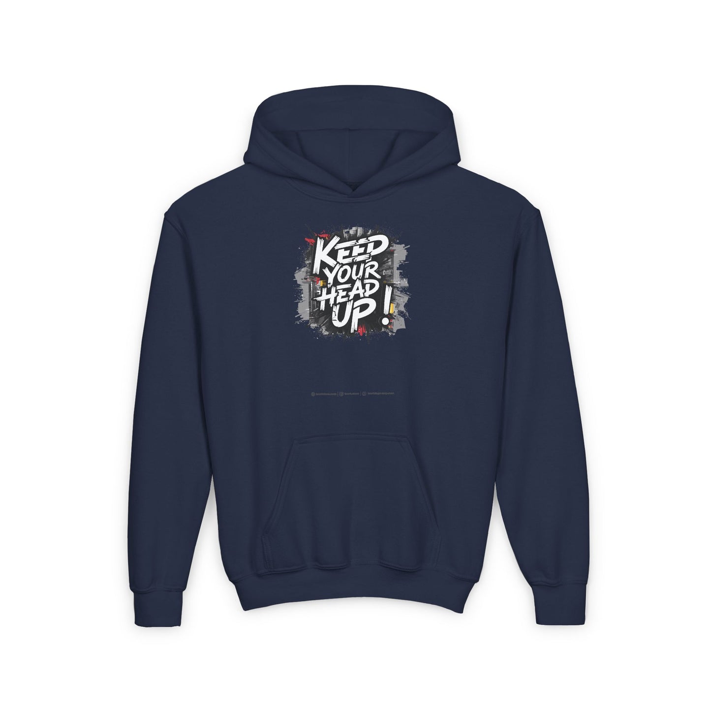 Keep Your Head Up ! Youth Heavy Blend Hooded Sweatshirt