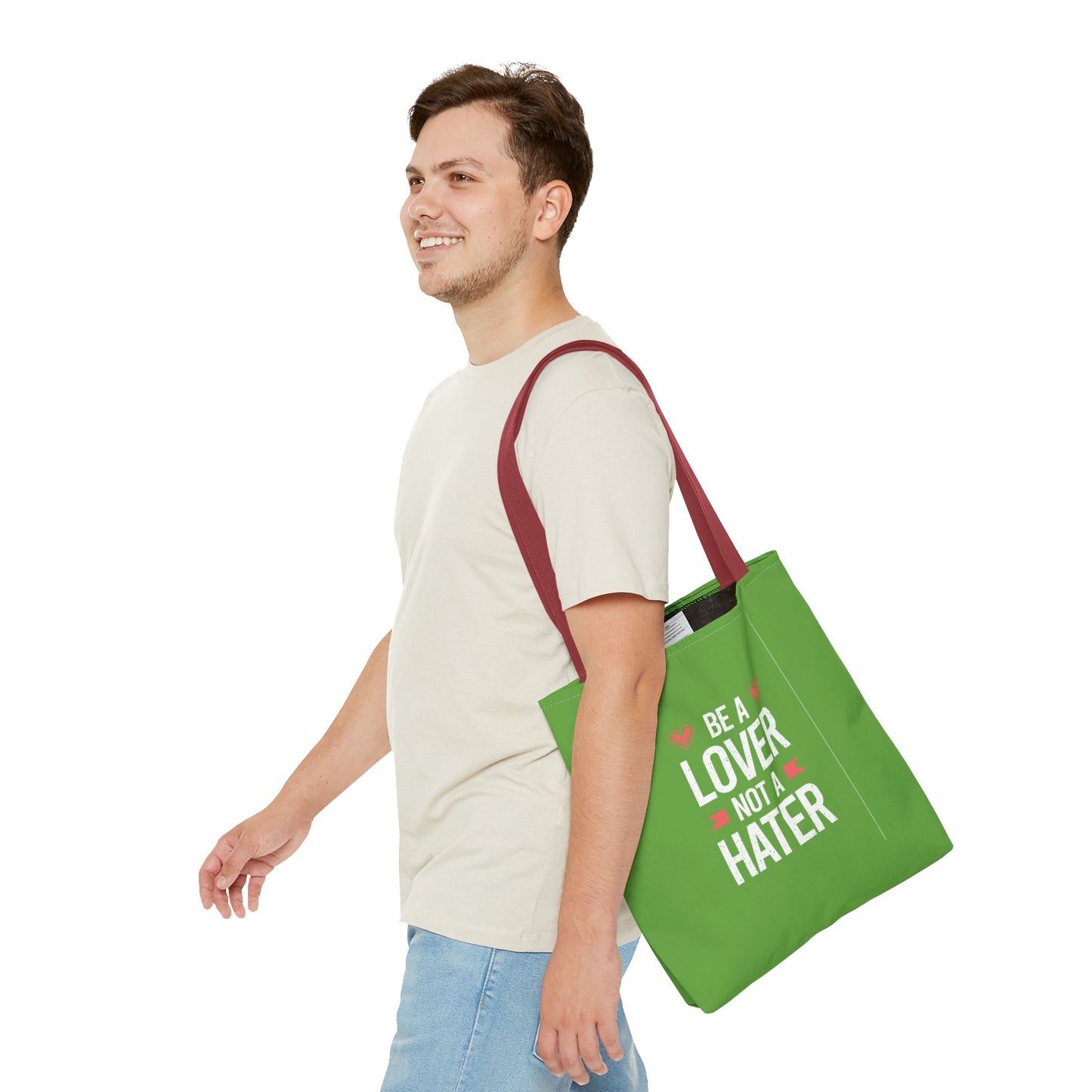 Be A Lover Not A Hater Tote Bag (AOP)