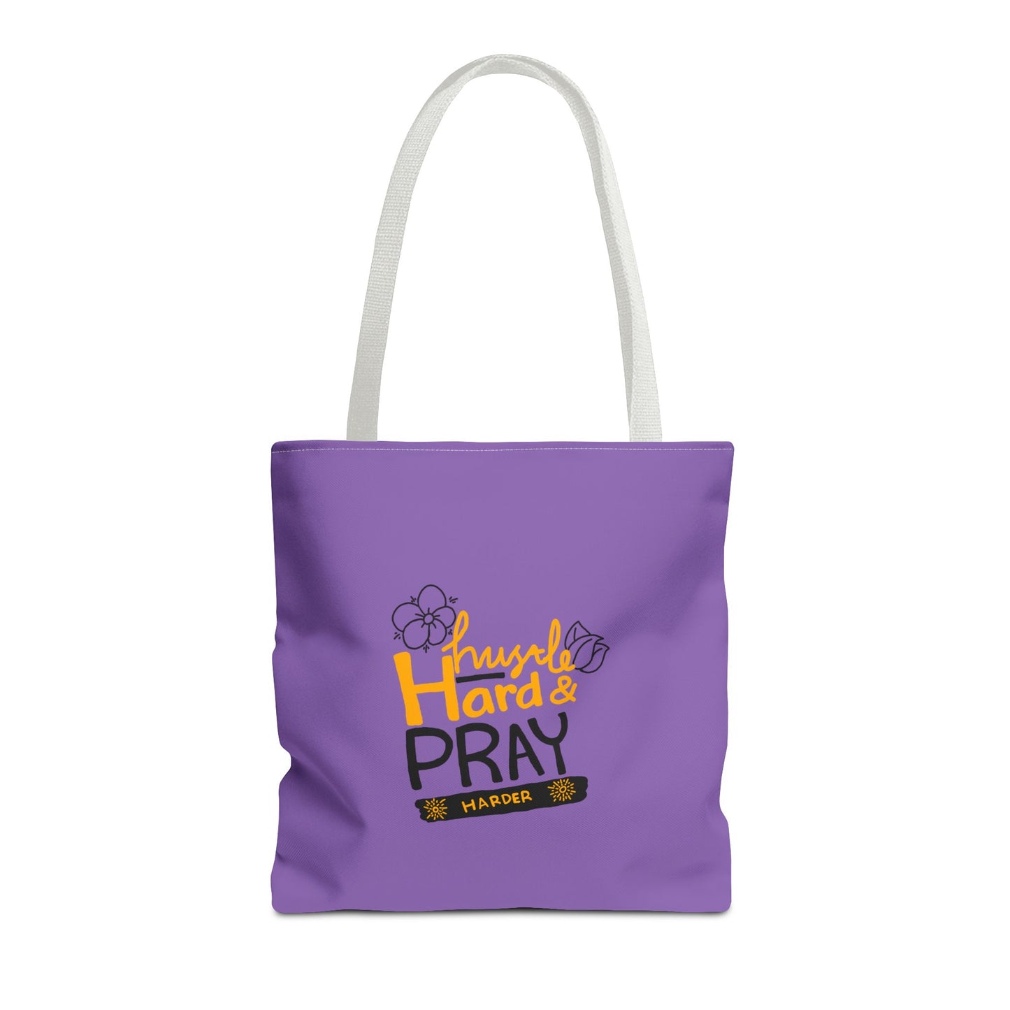 Hustle Hard And Pray Harder Tote Bag (AOP)