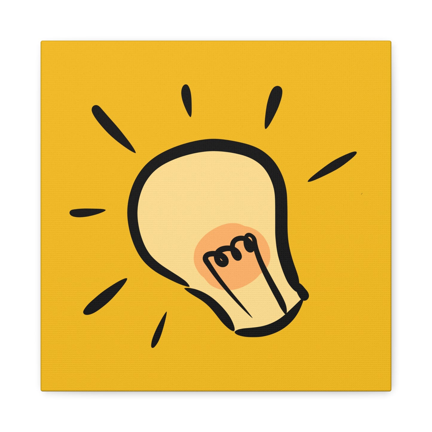 Inspire Idea Bulb Matte Canvas, Stretched, 1.25"