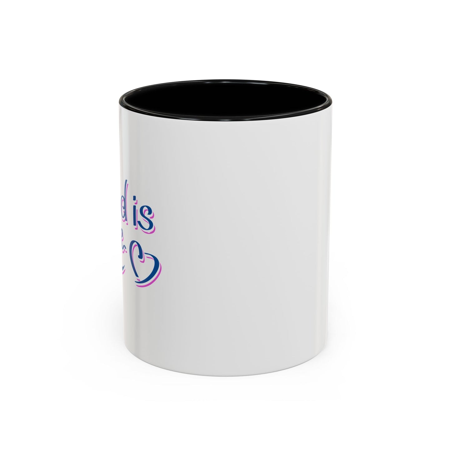 God Is Love Accent Coffee Mug (11, 15oz)