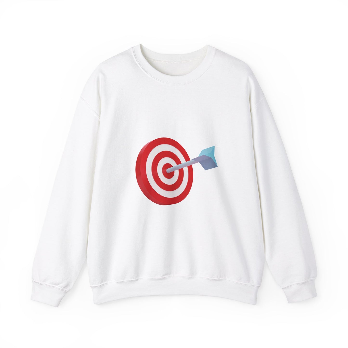 3d Render Arroe Hit The Center Of Target Or Goal Of Success Unisex Heavy Blend™ Crewneck Sweatshirt