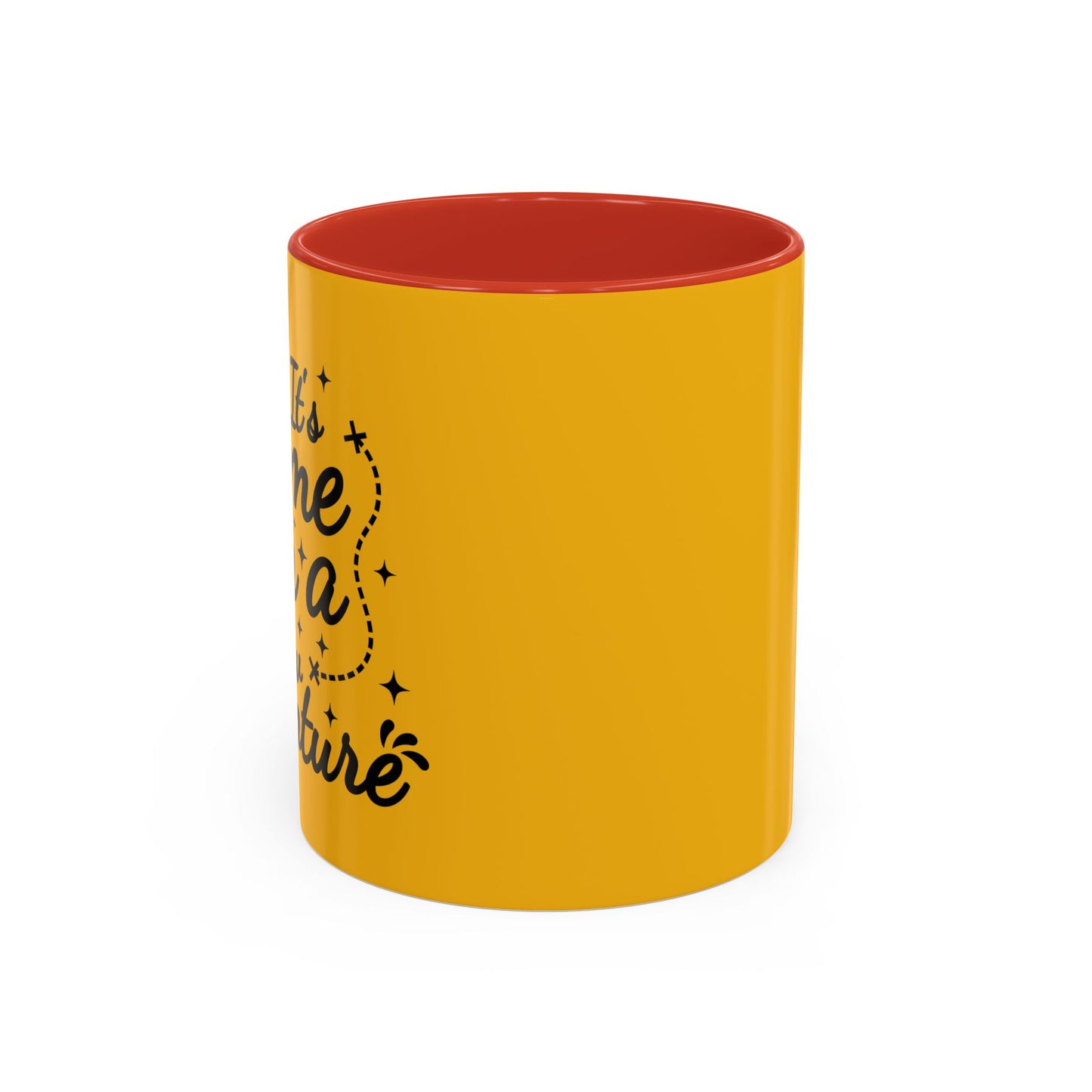 It's Time For A New Adventure Accent Coffee Mug (11, 15oz)