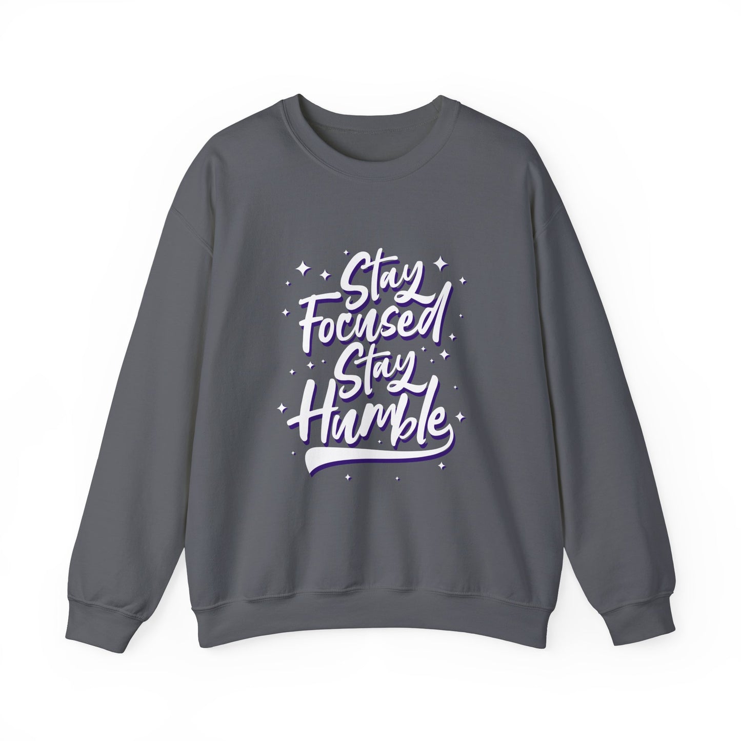 Stay Focused Stay Humble Unisex Heavy Blend™ Crewneck Sweatshirt