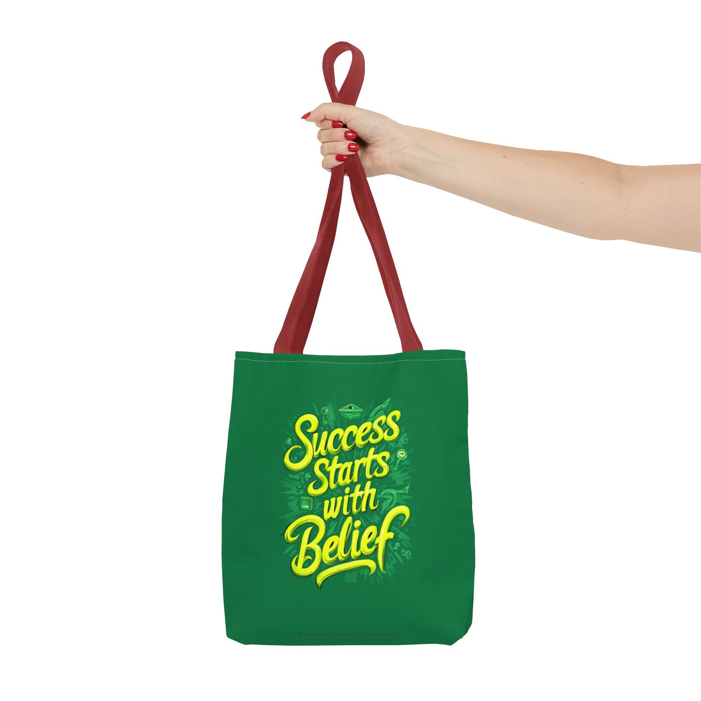Success Starts With Belief Tote Bag (AOP)