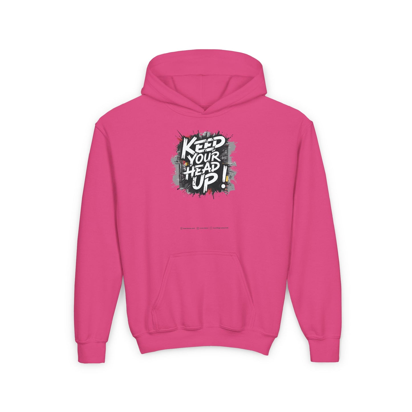 Keep Your Head Up ! Youth Heavy Blend Hooded Sweatshirt