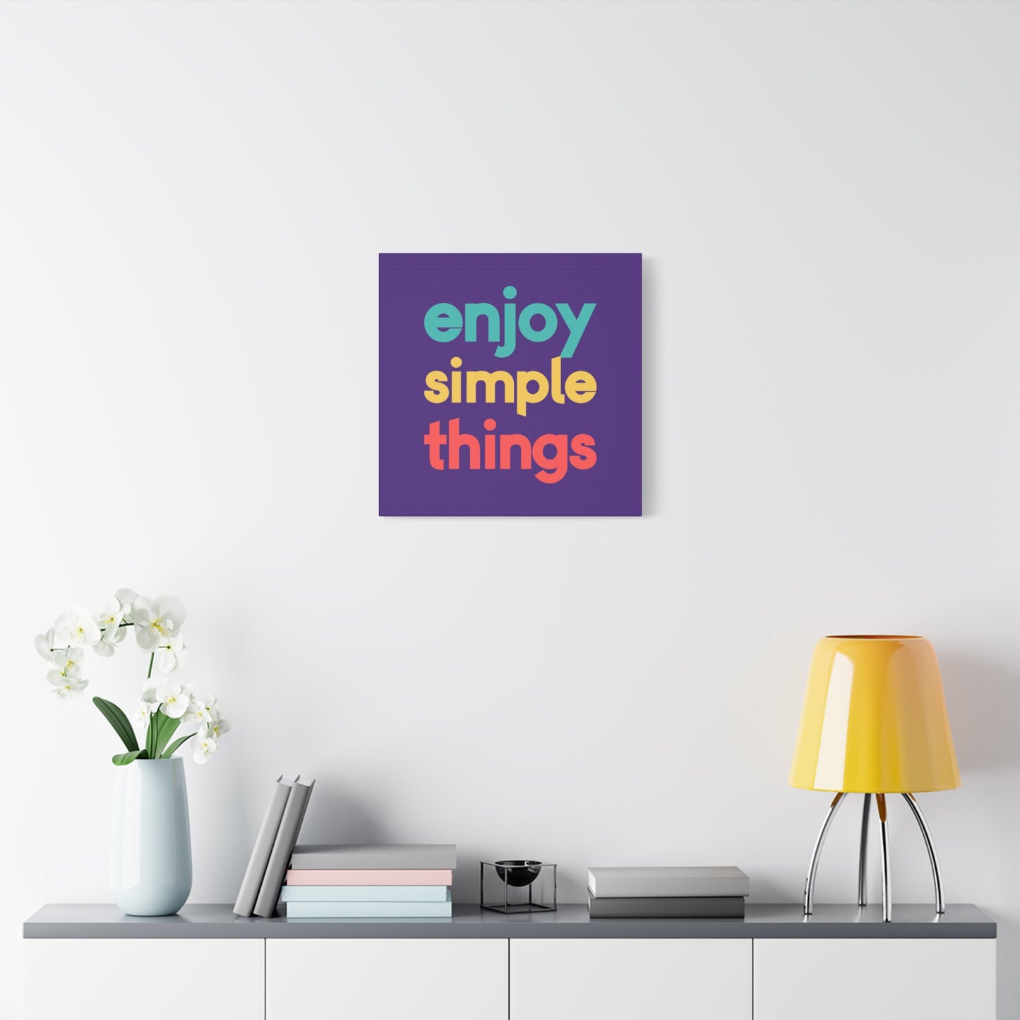Enjoy Simple Things Matte Canvas, Stretched, 1.25"