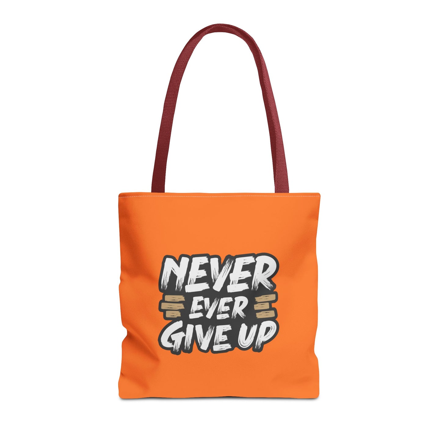 Never Give Up Tote Bag (AOP)
