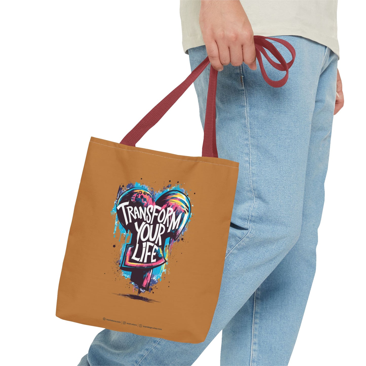 Transform Your Life Tote Bag (AOP)