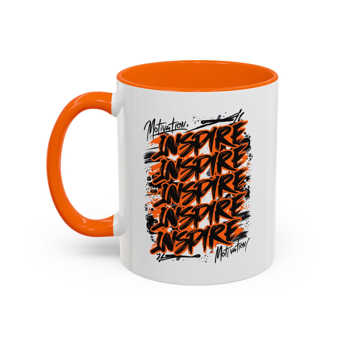 Motivation Inspire Motivation Accent Coffee Mug (11, 15oz)