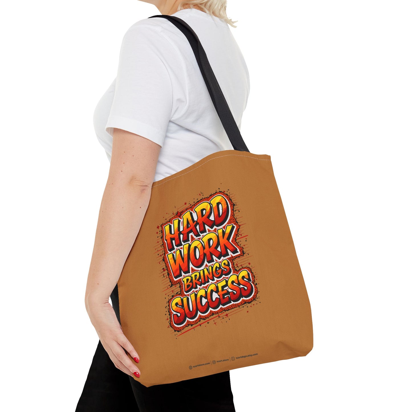 Hard Work Brings Success Tote Bag (AOP)