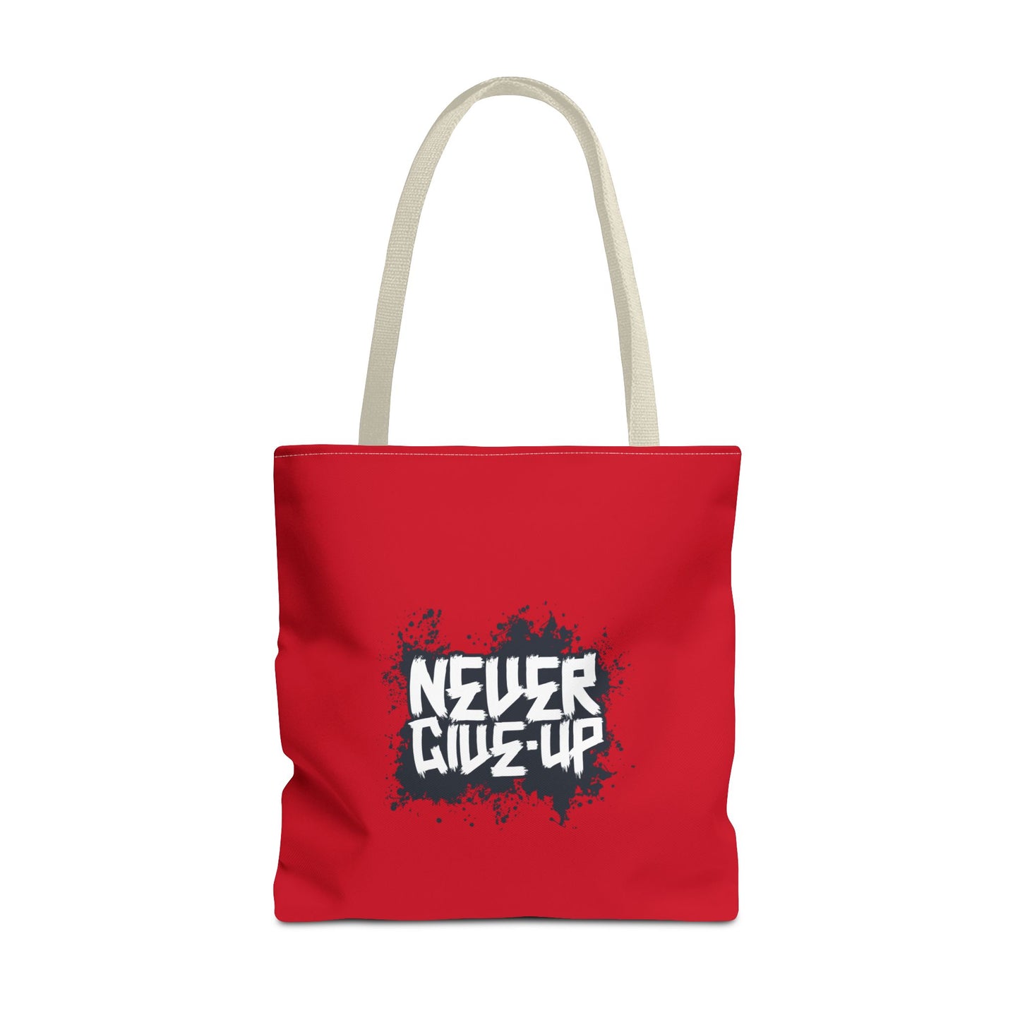 Never Give Up Tote Bag (AOP)