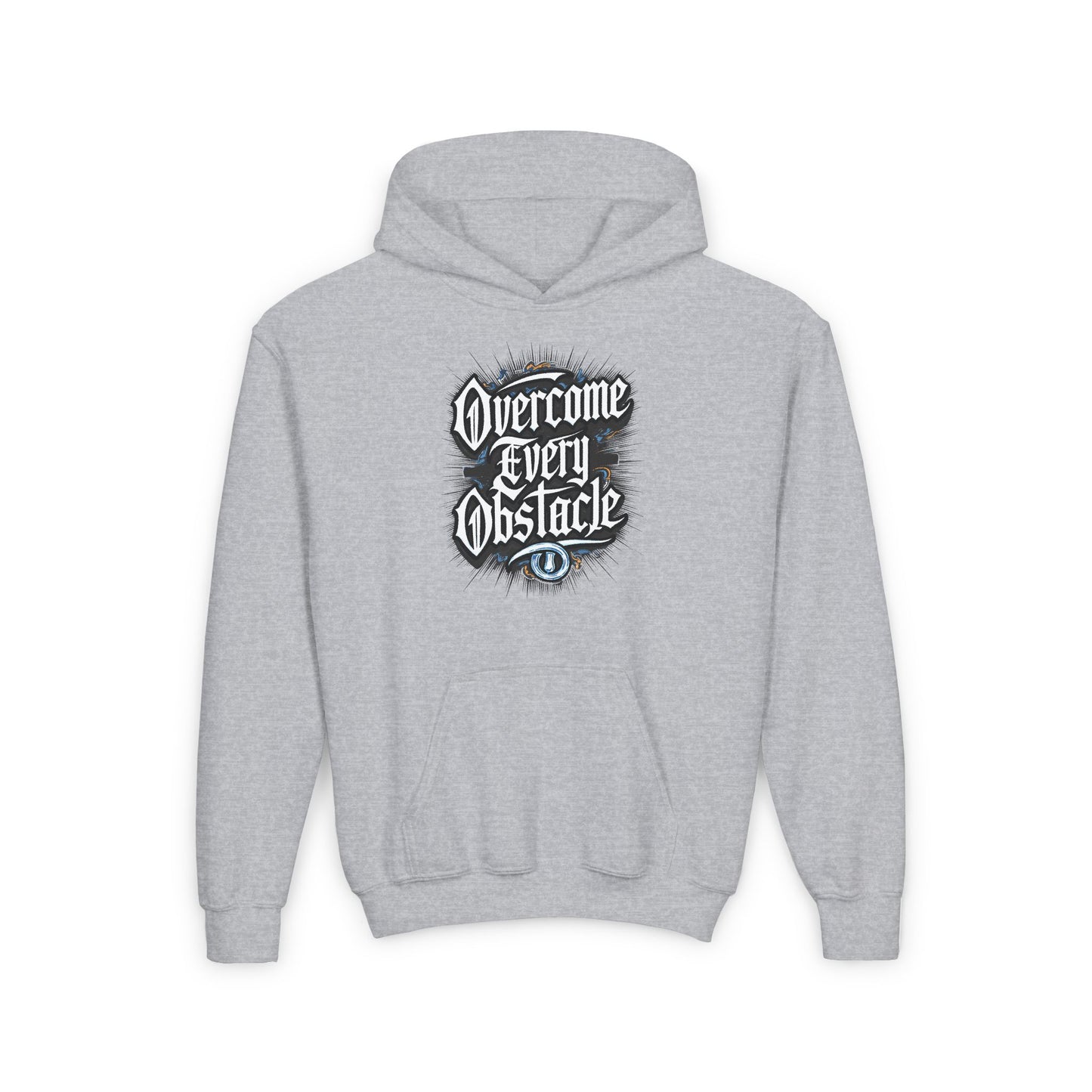 Overcome Every Obstacle Youth Heavy Blend Hooded Sweatshirt