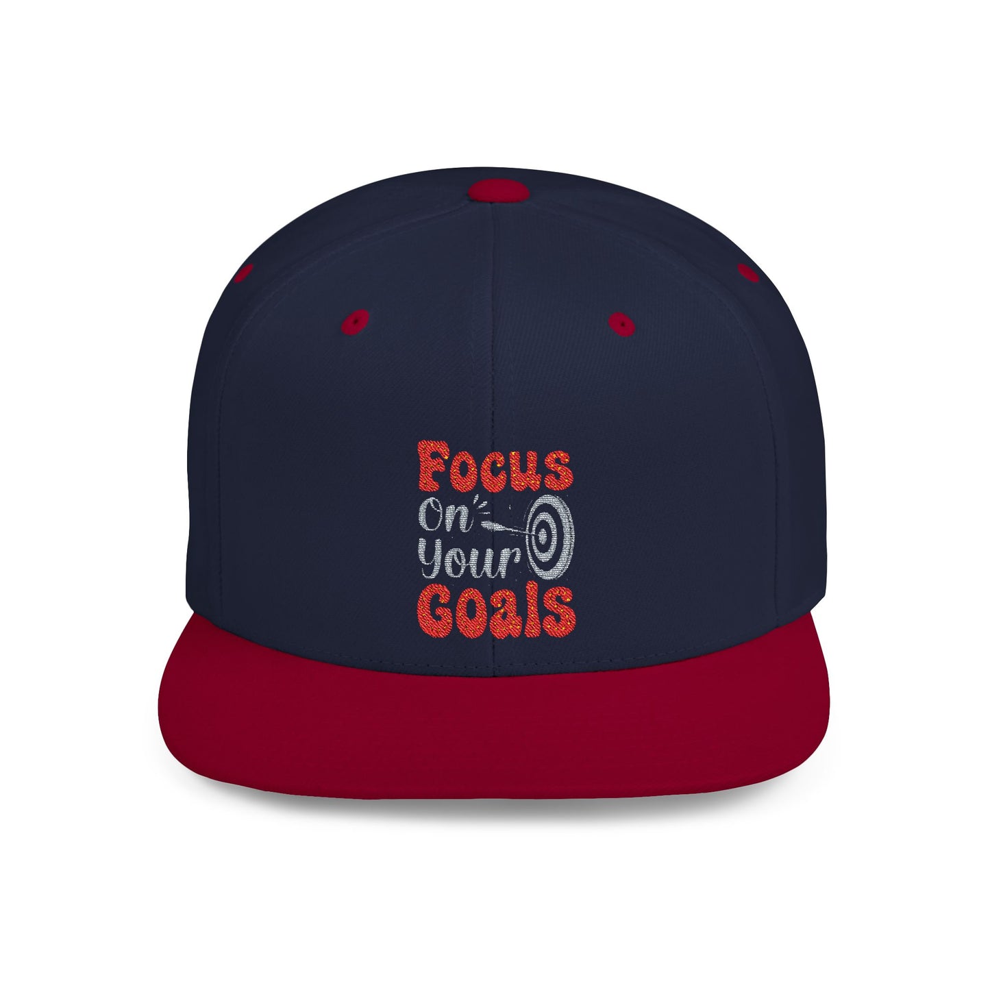Focus On Your Goals Flat Bill Snapback