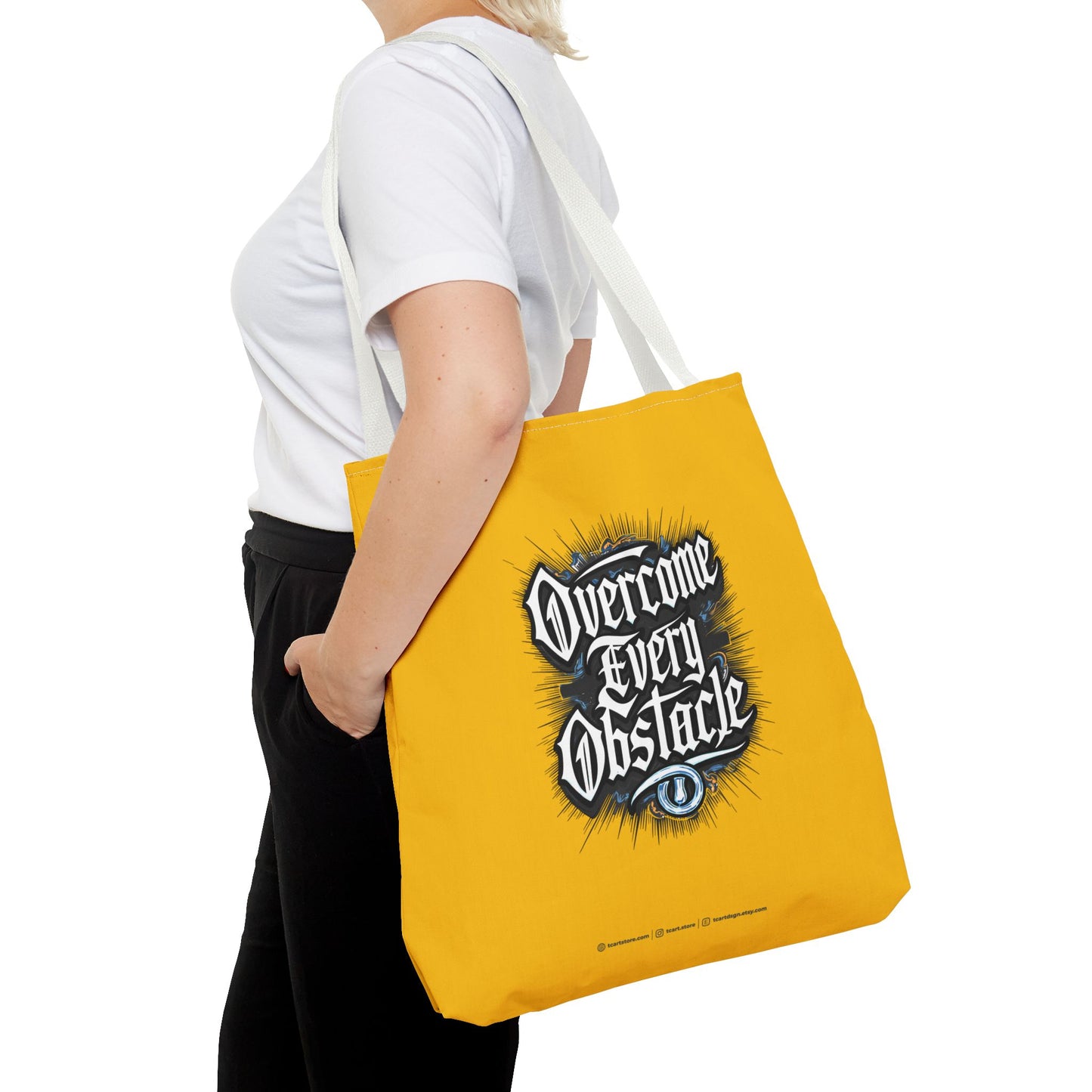 Overcome Every Obstacle Tote Bag (AOP)