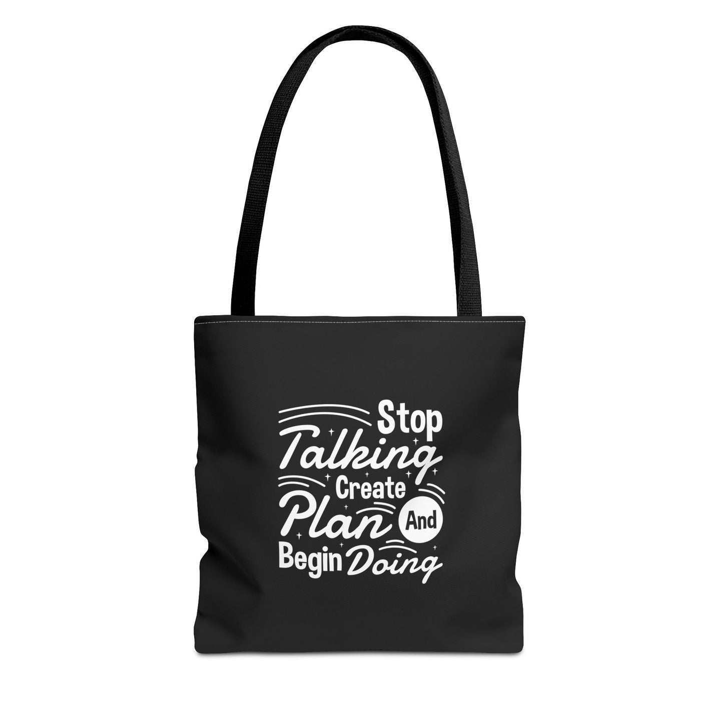 Stop Talking Create Plan And Begin Doing Tote Bag (AOP)