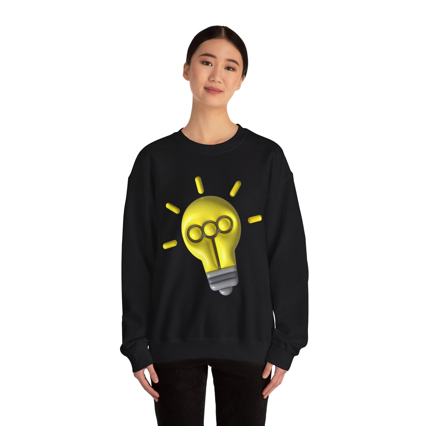 Inspire Idea Bulb Unisex Heavy Blend™ Crewneck Sweatshirt