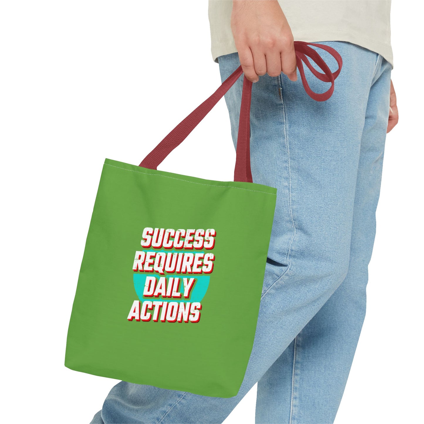 Success Requires Daily Actions Tote Bag (AOP)