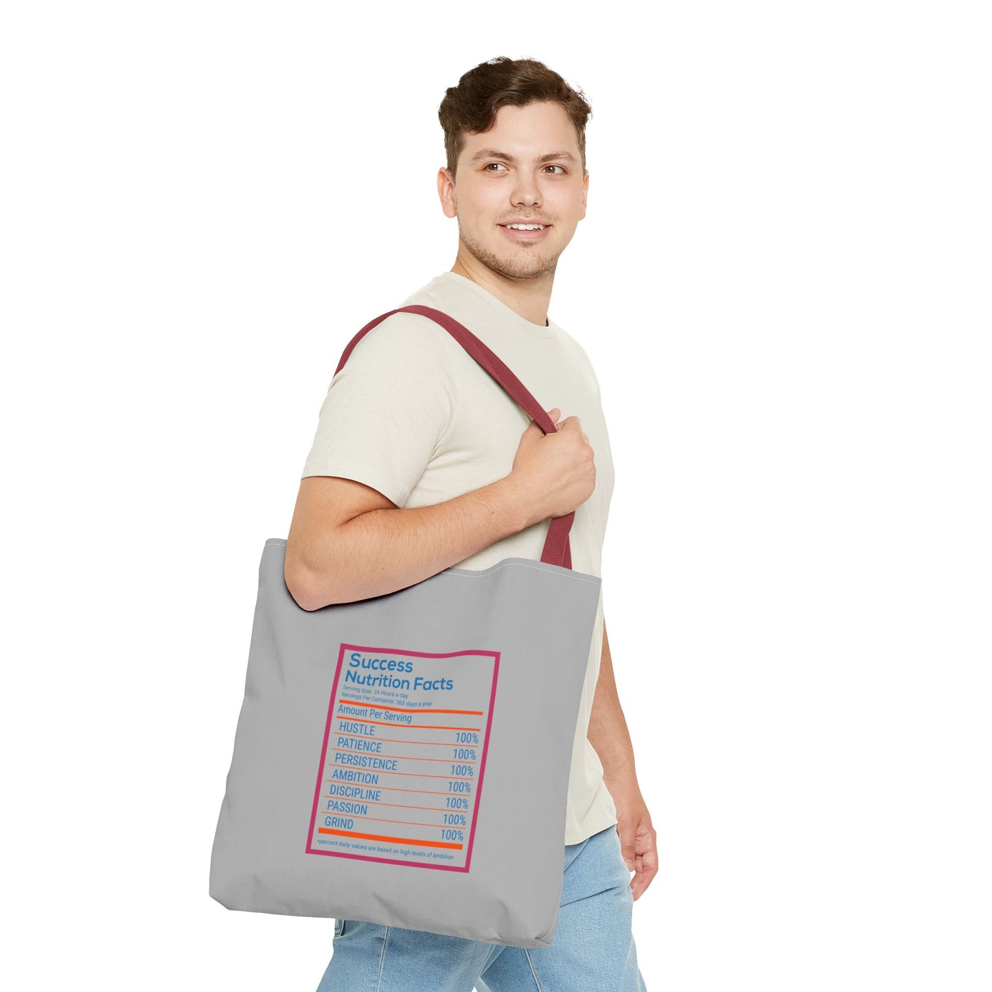 Success Nutrition Facts Tote Bag (AOP)