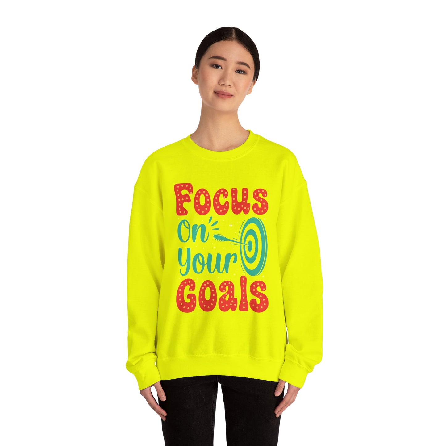 Focus On Your Goals Unisex Heavy Blend™ Crewneck Sweatshirt