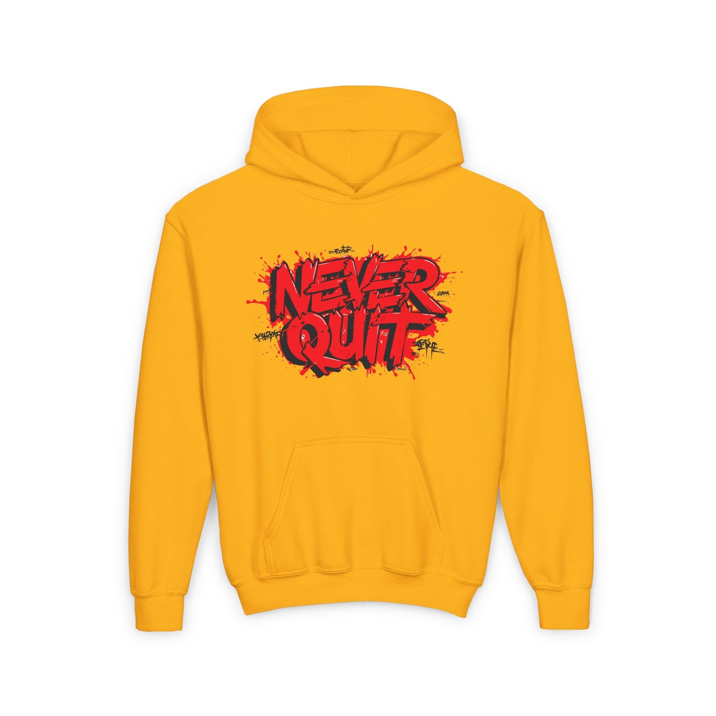 Never Quit Youth Heavy Blend Hooded Sweatshirt