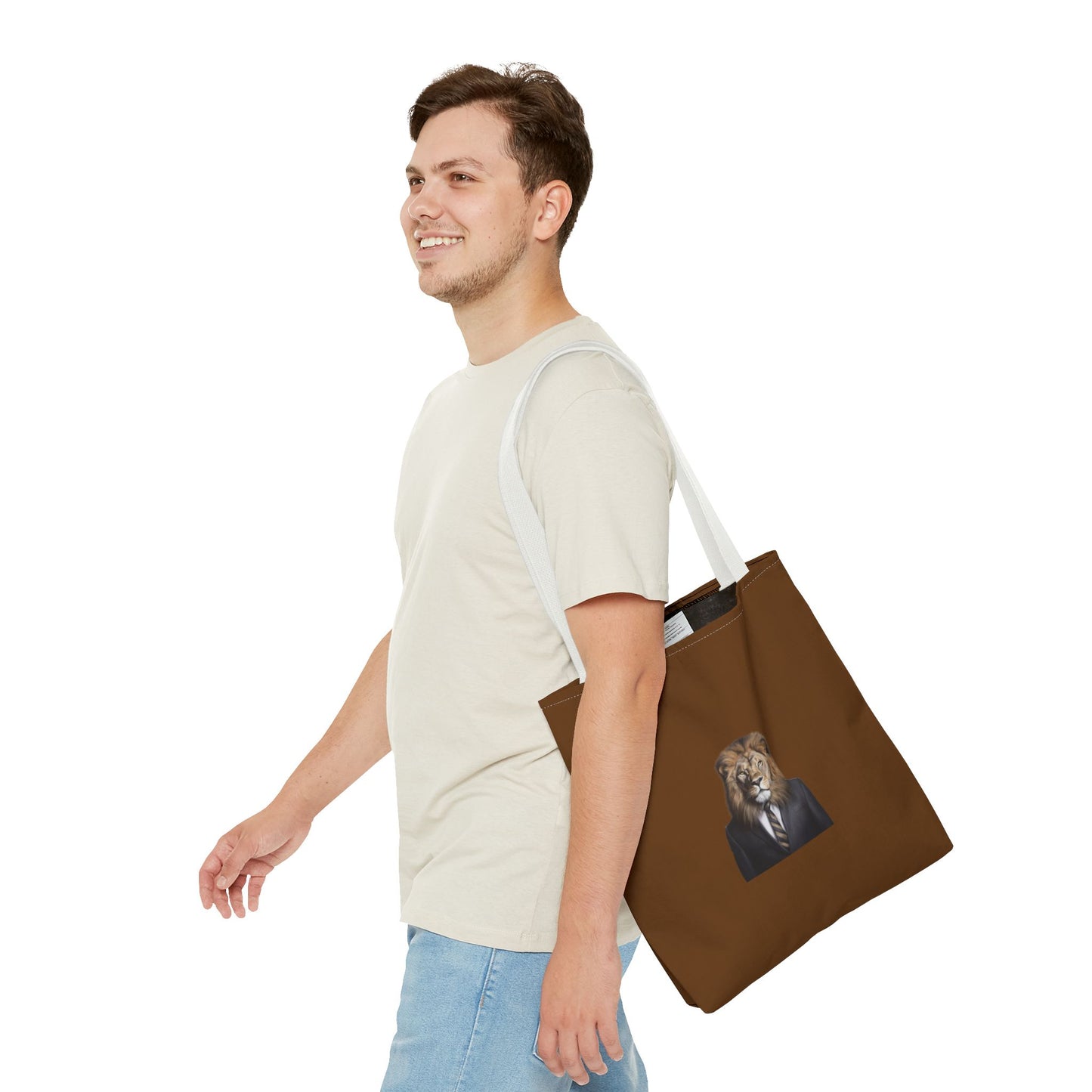 Lion Business Person Tote Bag (AOP)