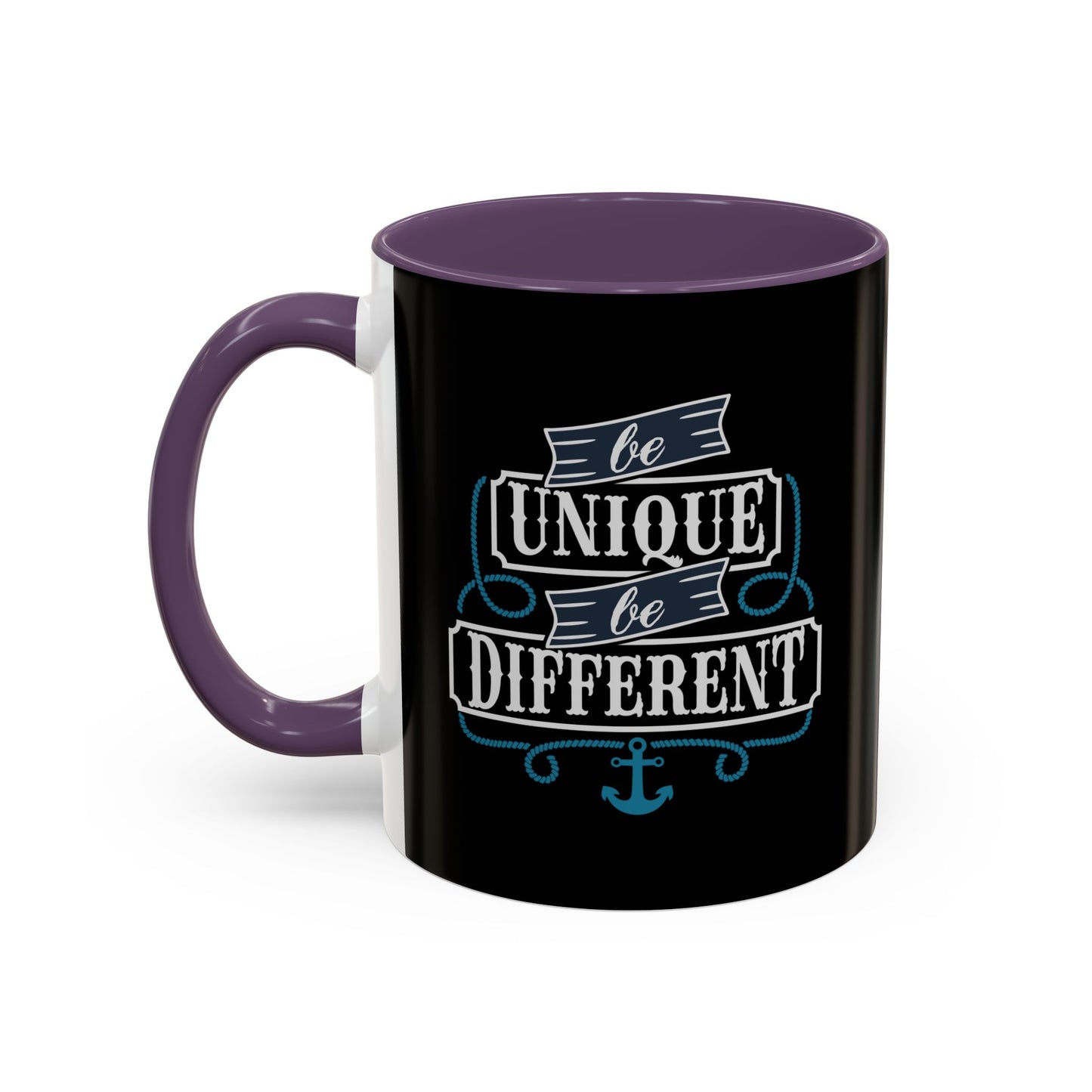 Be Unique Be Different Accent Coffee Mug (11, 15oz)