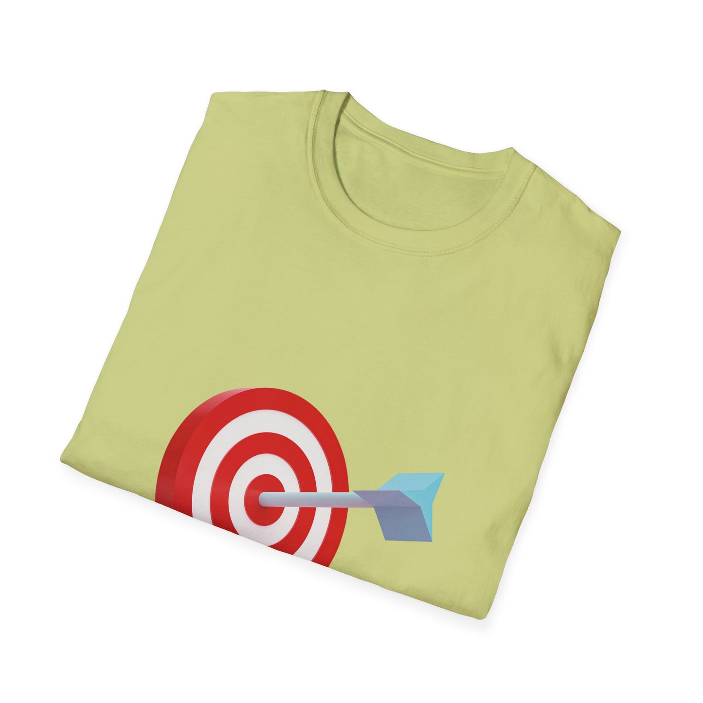 3d Render Arroe Hit The Center Of Target Or Goal Of Success Unisex Softstyle T-Shirt