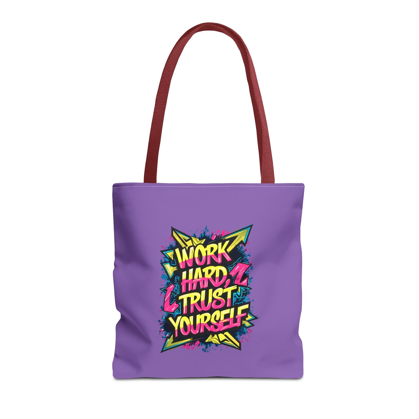 Work Hard Trust Yourself Tote Bag (AOP)