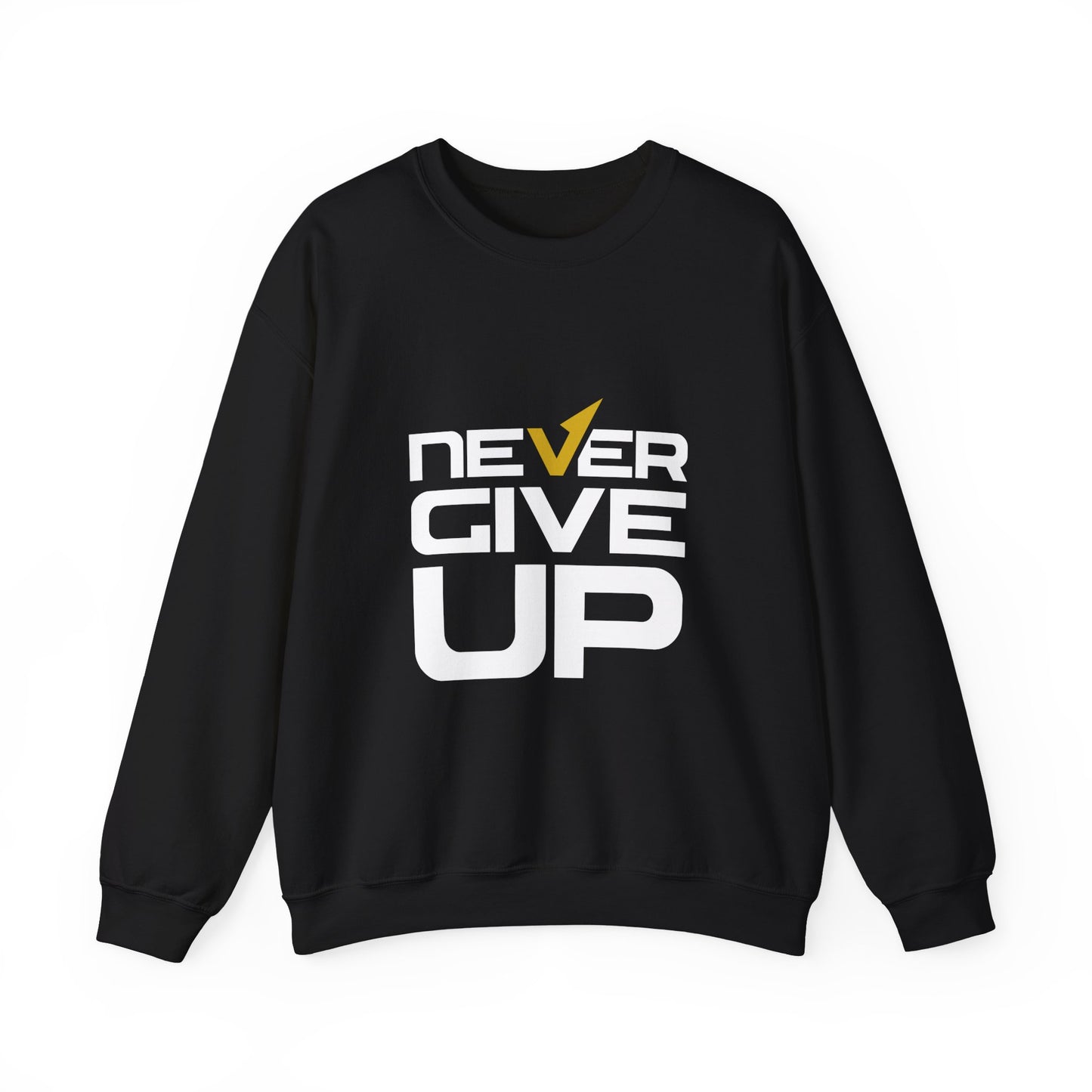 Never Give Up Unisex Heavy Blend™ Crewneck Sweatshirt