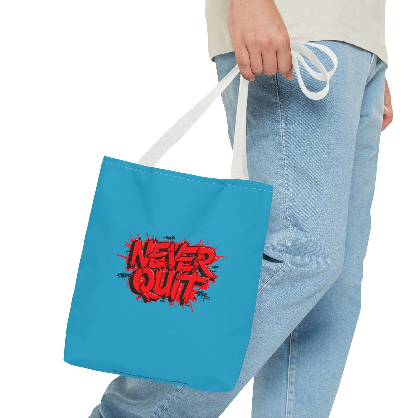Never Quit Tote Bag (AOP)