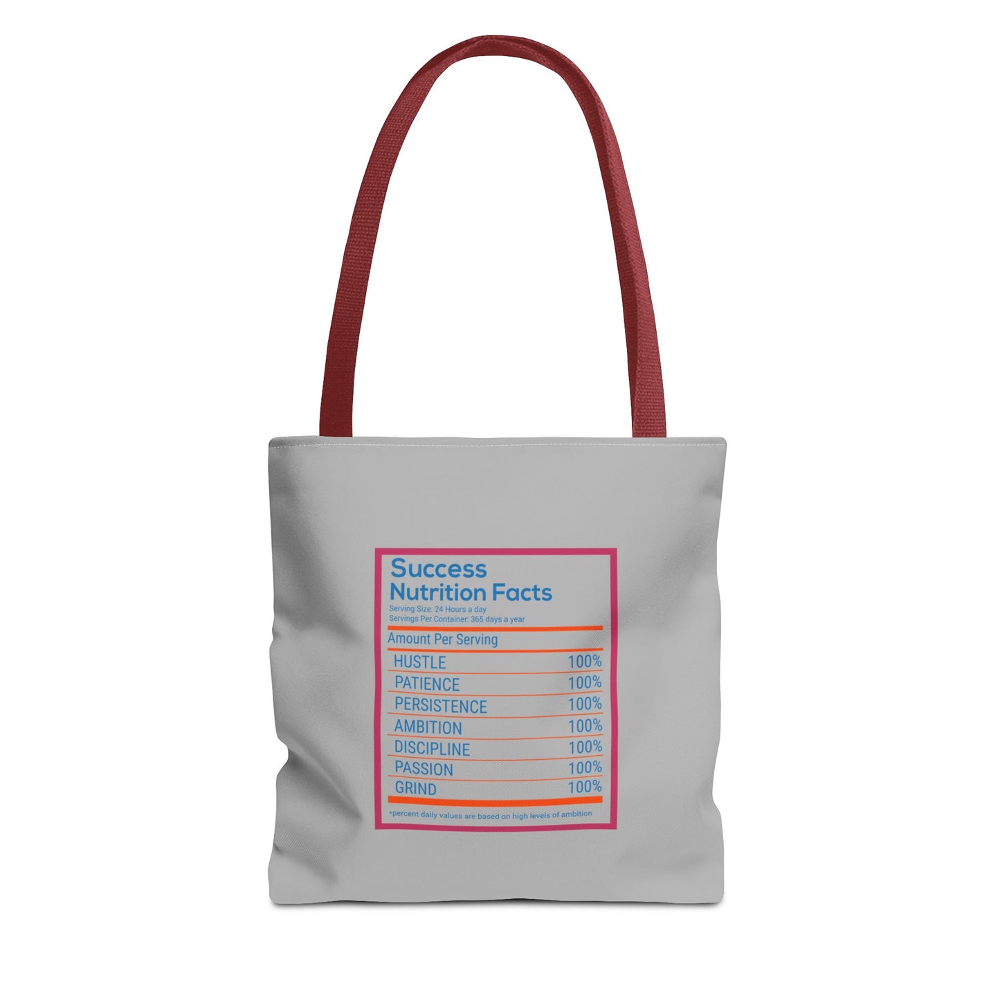 Success Nutrition Facts Tote Bag (AOP)
