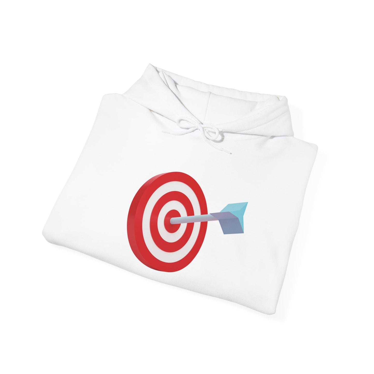 3d Render Arroe Hit The Center Of Target Or Goal Of Success Unisex Heavy Blend™ Hooded Sweatshirt