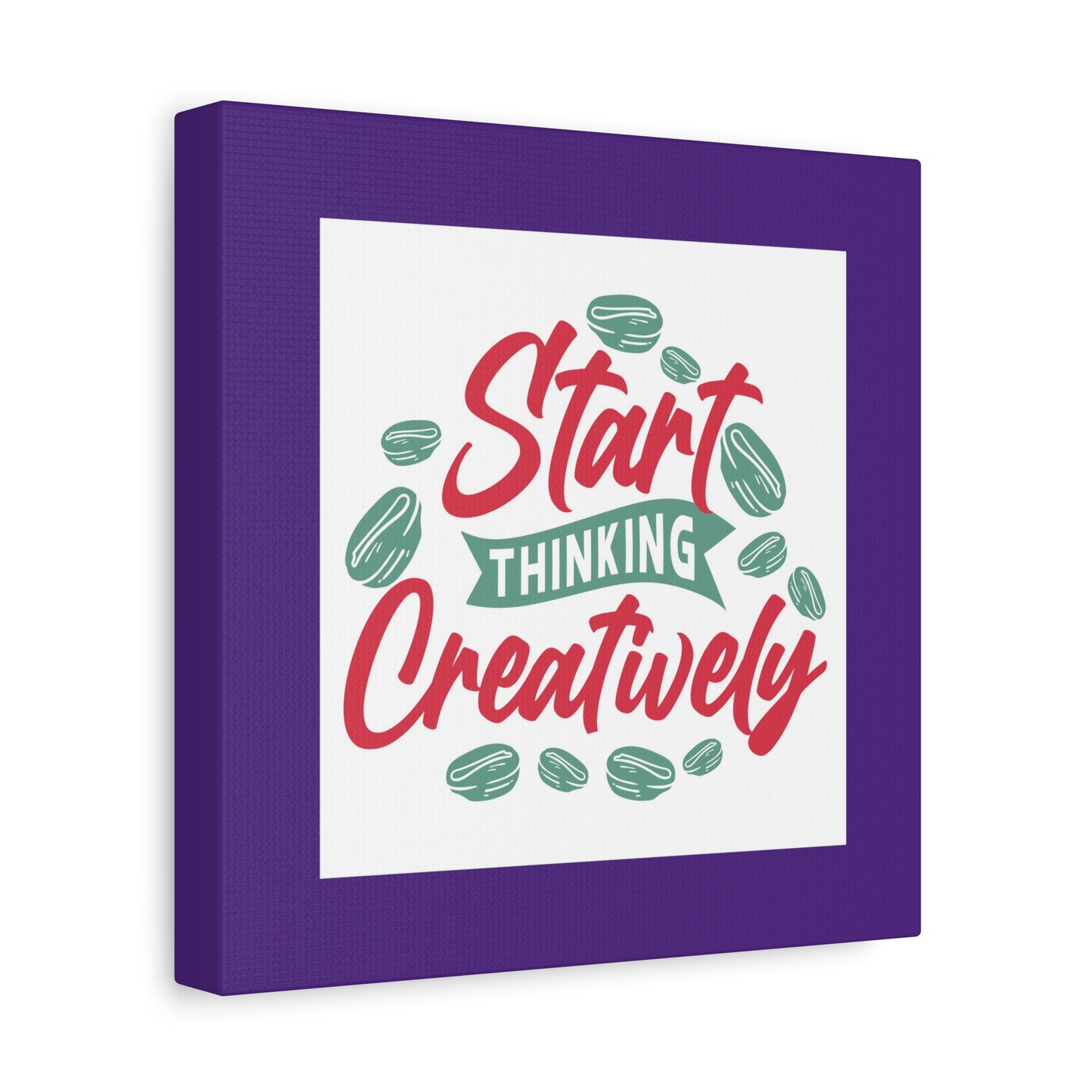 Start Thinking Matte Canvas, Stretched, 1.25"