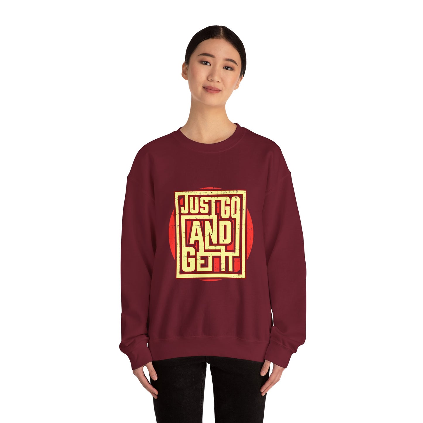 Just Go And Get It Unisex Heavy Blend™ Crewneck Sweatshirt