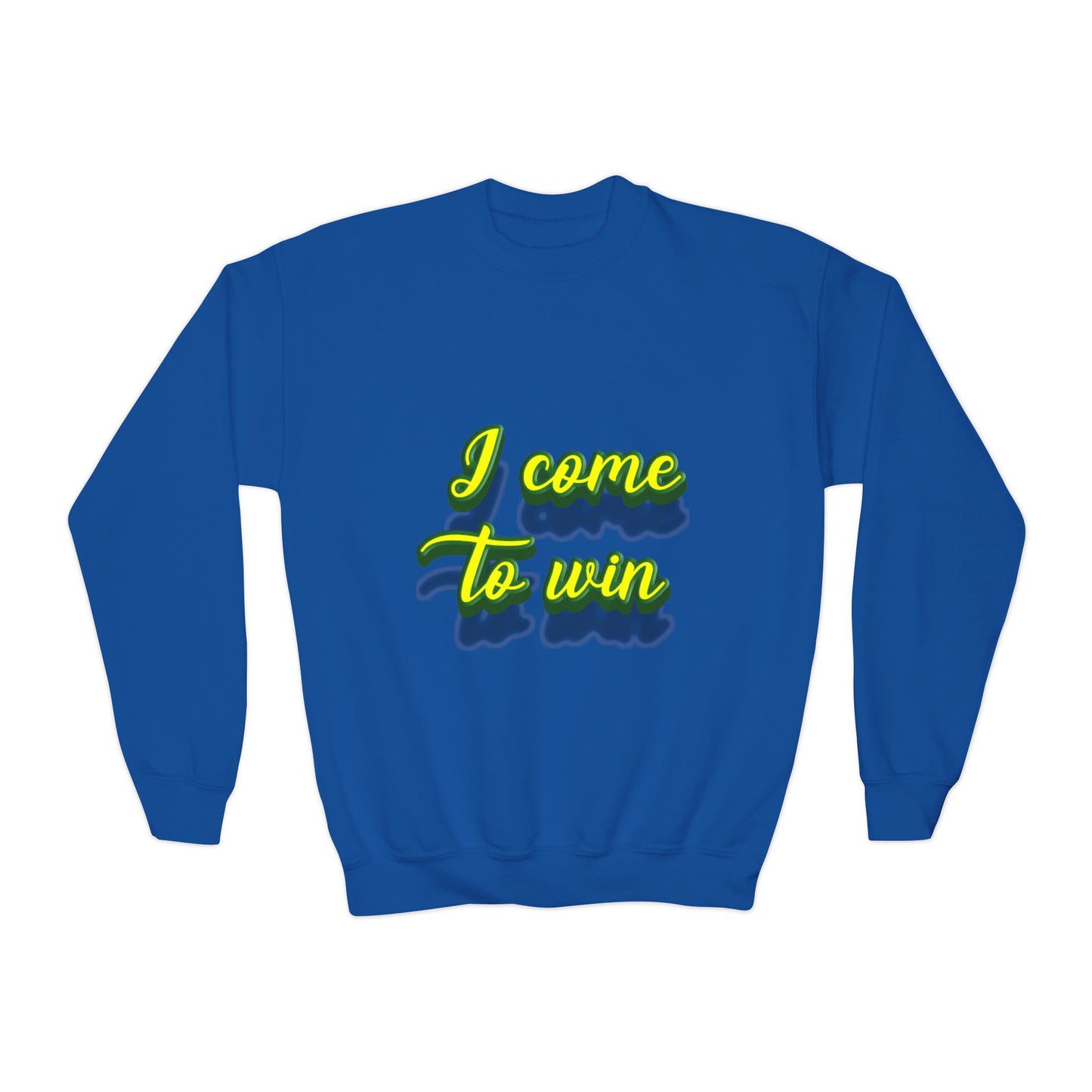 I Come To Win Youth Crewneck Sweatshirt